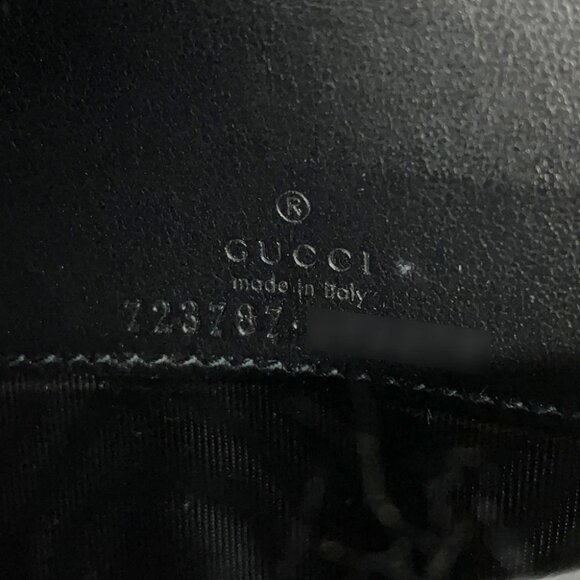 GUCCI GGMatelasse Chain Wallet Leather Black - Picture 15 of 16